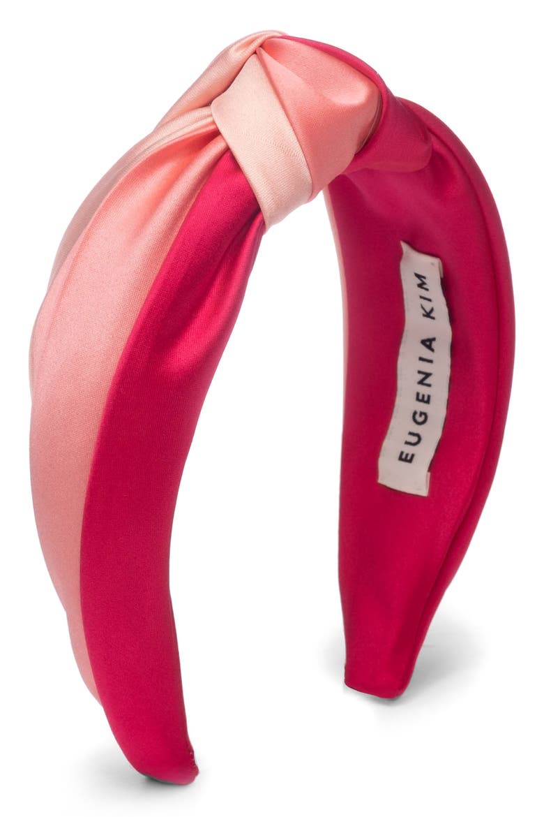 Maryn Knot Headband, Main, color, PINK/ CORAL/ FUCHSIA