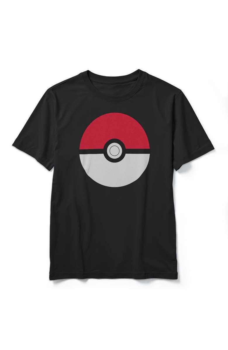 POKEMON Boy's Pokemon Pokeball Icon  Graphic T-Shirt, Main, color, Black