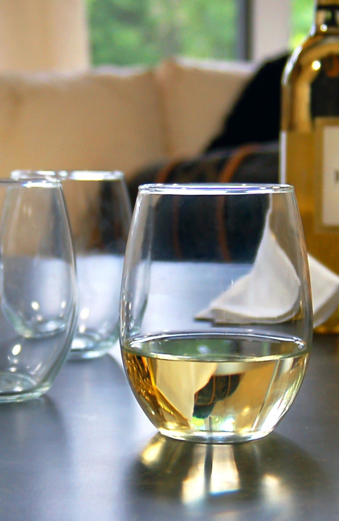 Cathy's Concepts Monogram Set of 4 Stemless Wine Glasses | Nordstromrack