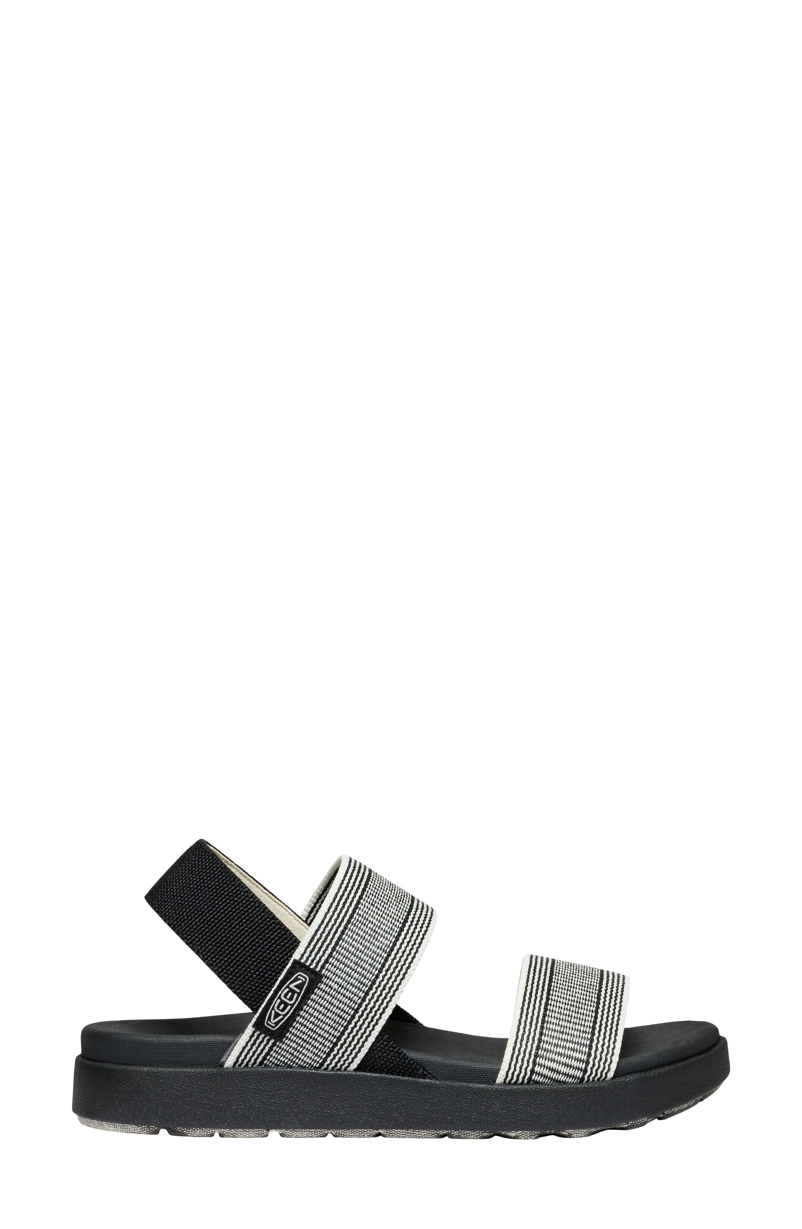 KEEN Elle Backstrap Sandal, Alternate, color, Black/ Star White