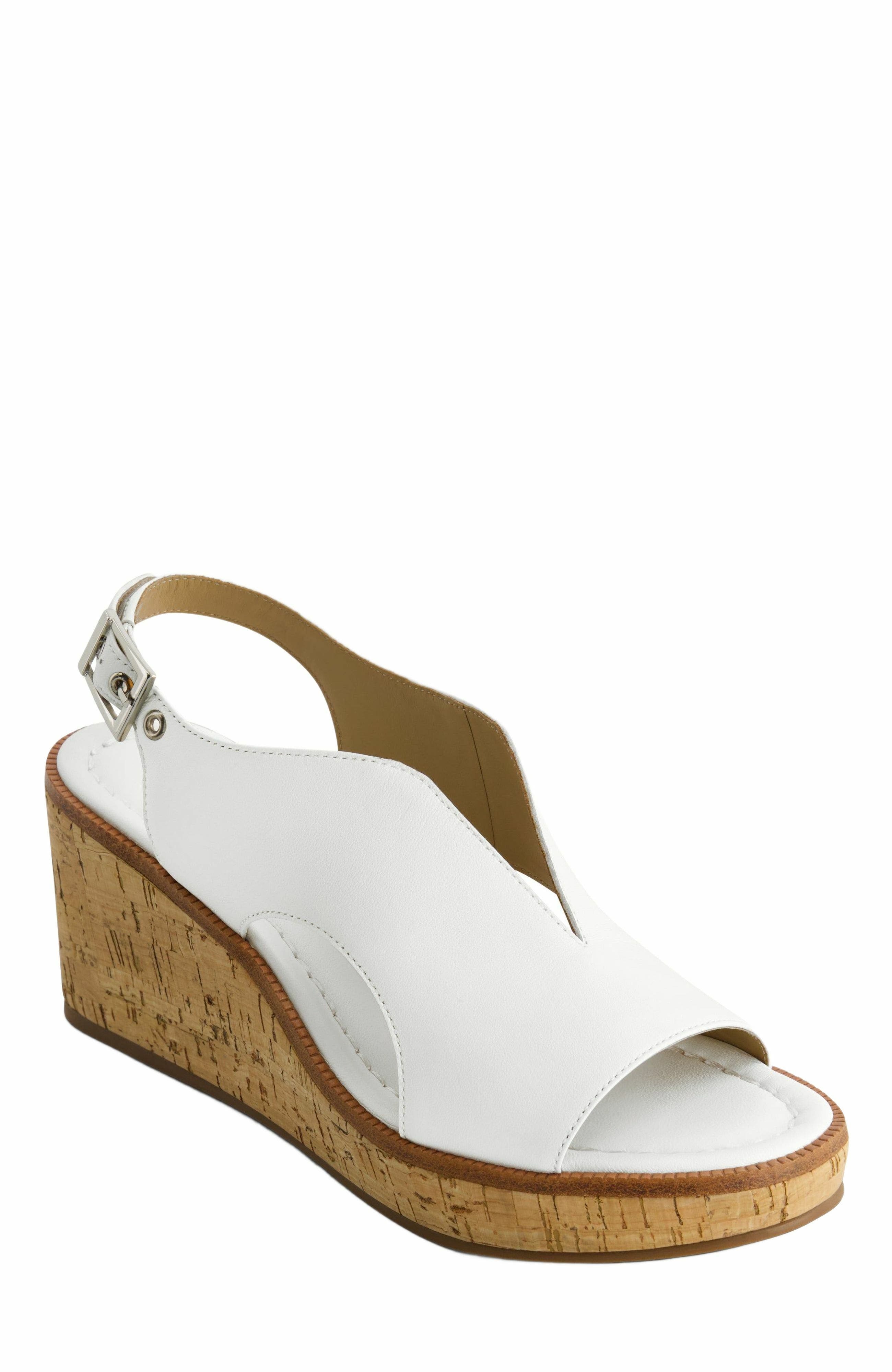 Bernardo Footwear Kuarta Wedge Sandal, Alternate, color, White