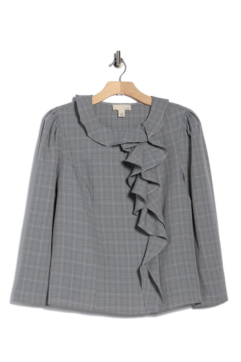 Iconic Plaid Ruffle Top, Alternate, color, MENSWEAR PLAID