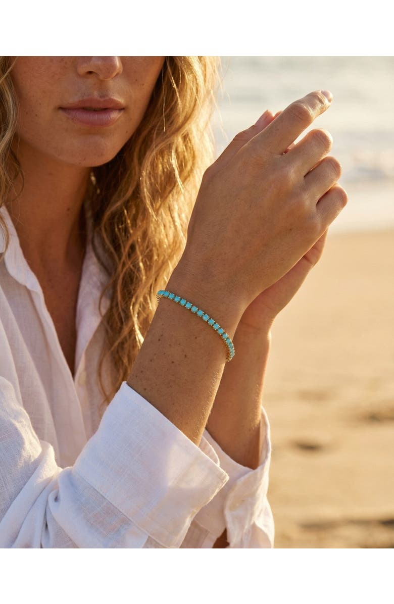 NATIVE GEM Turquoise Tennis Bracelet, Alternate, color, Turquoise/Aqua