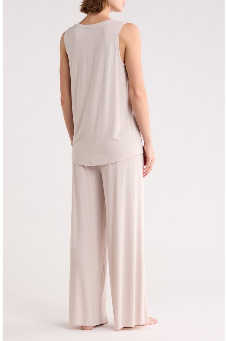Henley Tank & Pants Pajamas, Alternate, color, SILVER ICE