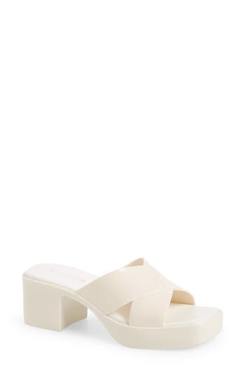 Jeffrey Campbell Bubblegum Platform Sandal In White