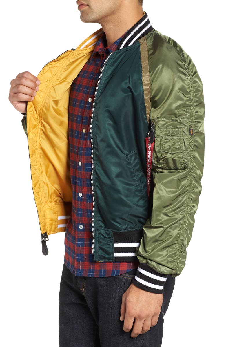 Alpha Industries L-2B Reversible Water Resistant Flight Jacket, Alternate, color,