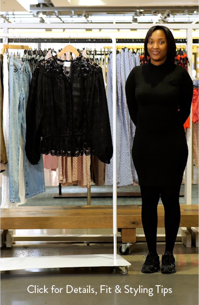 Polly Lace & Eyelet Trim Cotton Pintuck Top, sales video thumbnail