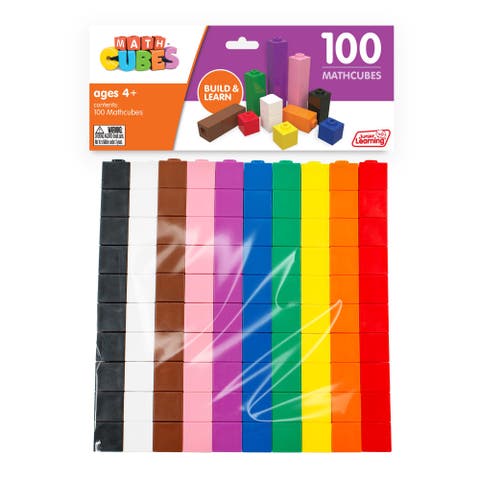 Pack Of 100 Multicolored Mathcubes