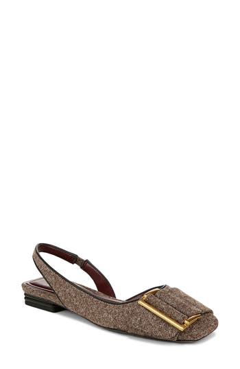 SARTO BY FRANCO SARTO SARTO BY FRANCO SARTO TRACY SLINGBACK SQUARE TOE FLAT 