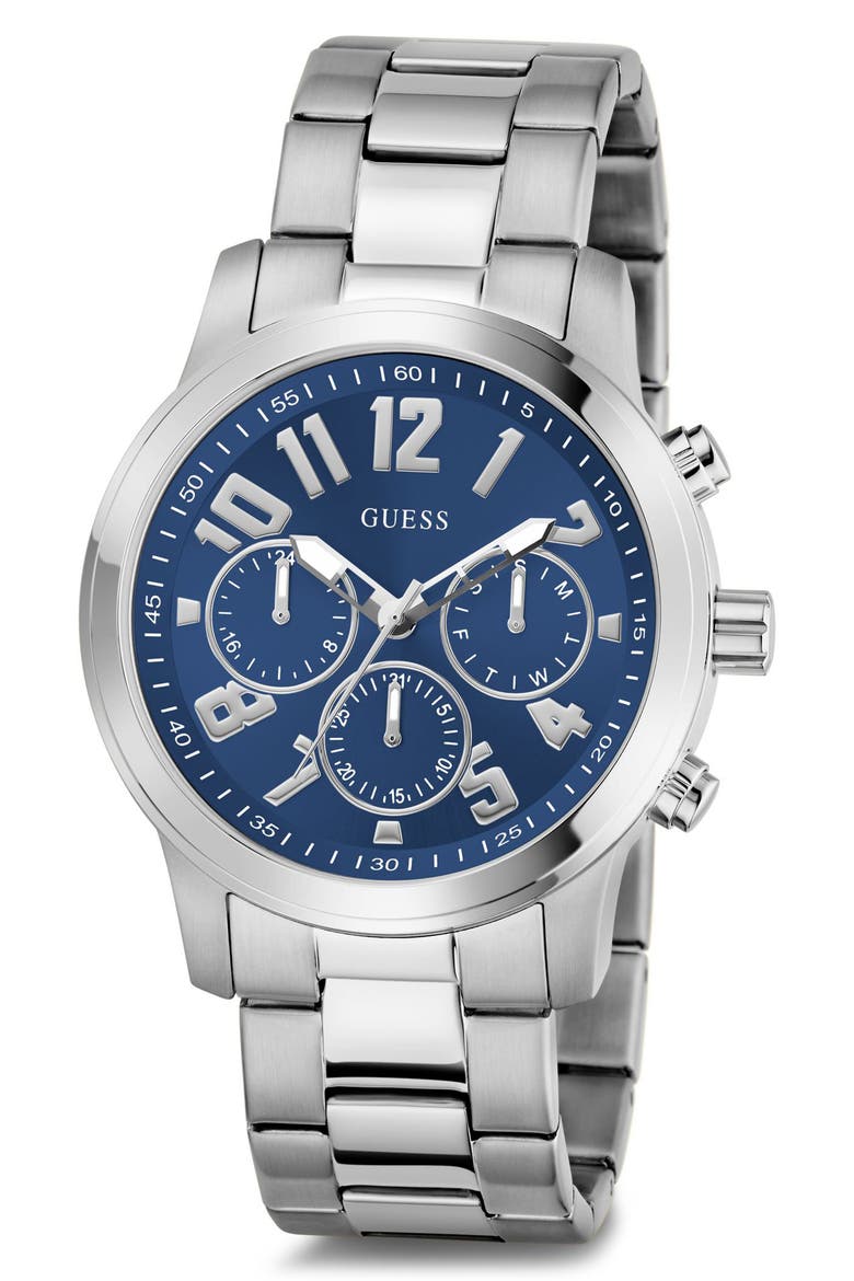 Parker Multifunction Bracelet Watch, 44mm, Alternate, color, BLUE