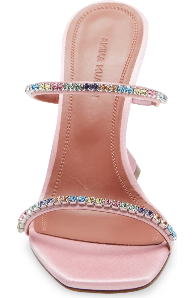 Amina Muaddi Gilda Crystal Slide Sandal, Alternate, color,