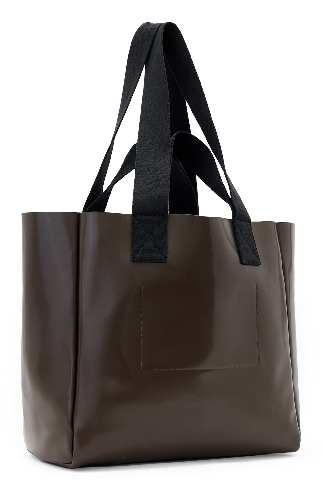 AllSaints Izzy Leather Tote, Alternate, color, Fango Brown