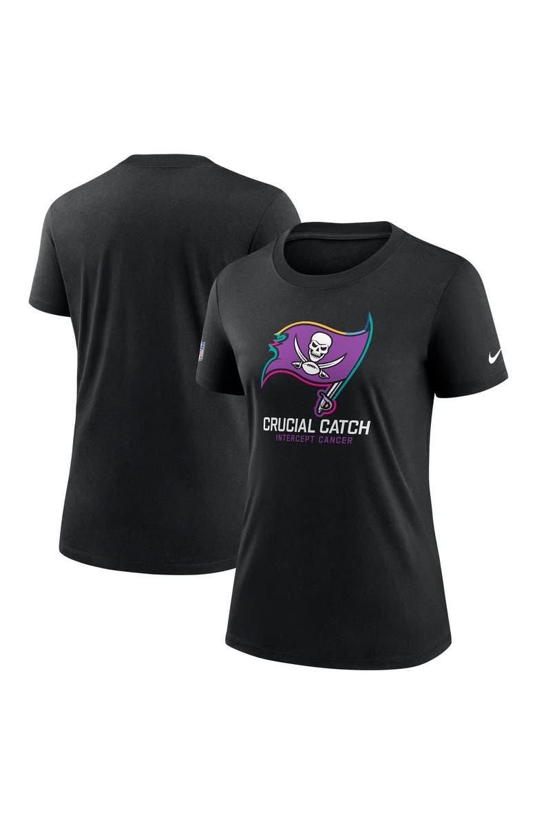 Nike Women's Nike  Black Tampa Bay Buccaneers 2024 NFL Crucial Catch Tri-Blend T-Shirt, Main, color, 