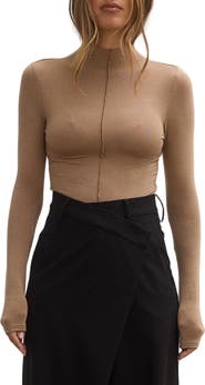 Bayse Anisa Mock Neck Top