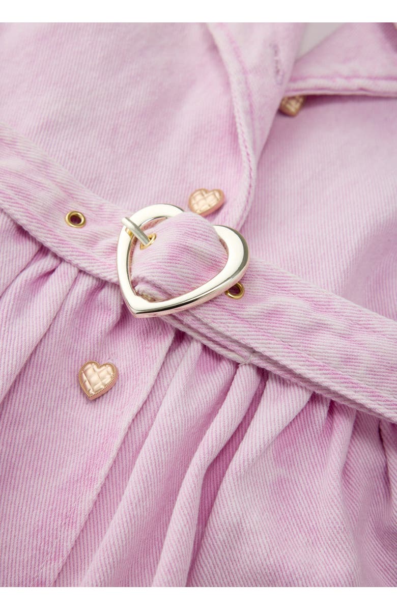 Marlo Kids Catalina Denim Mini Dress, Alternate, color, Pink