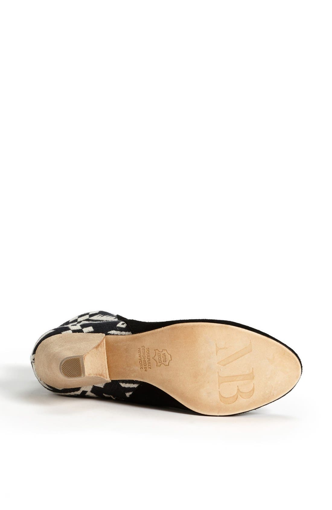 'Jardin Taos' Bootie, Alternate, color, BLACK
