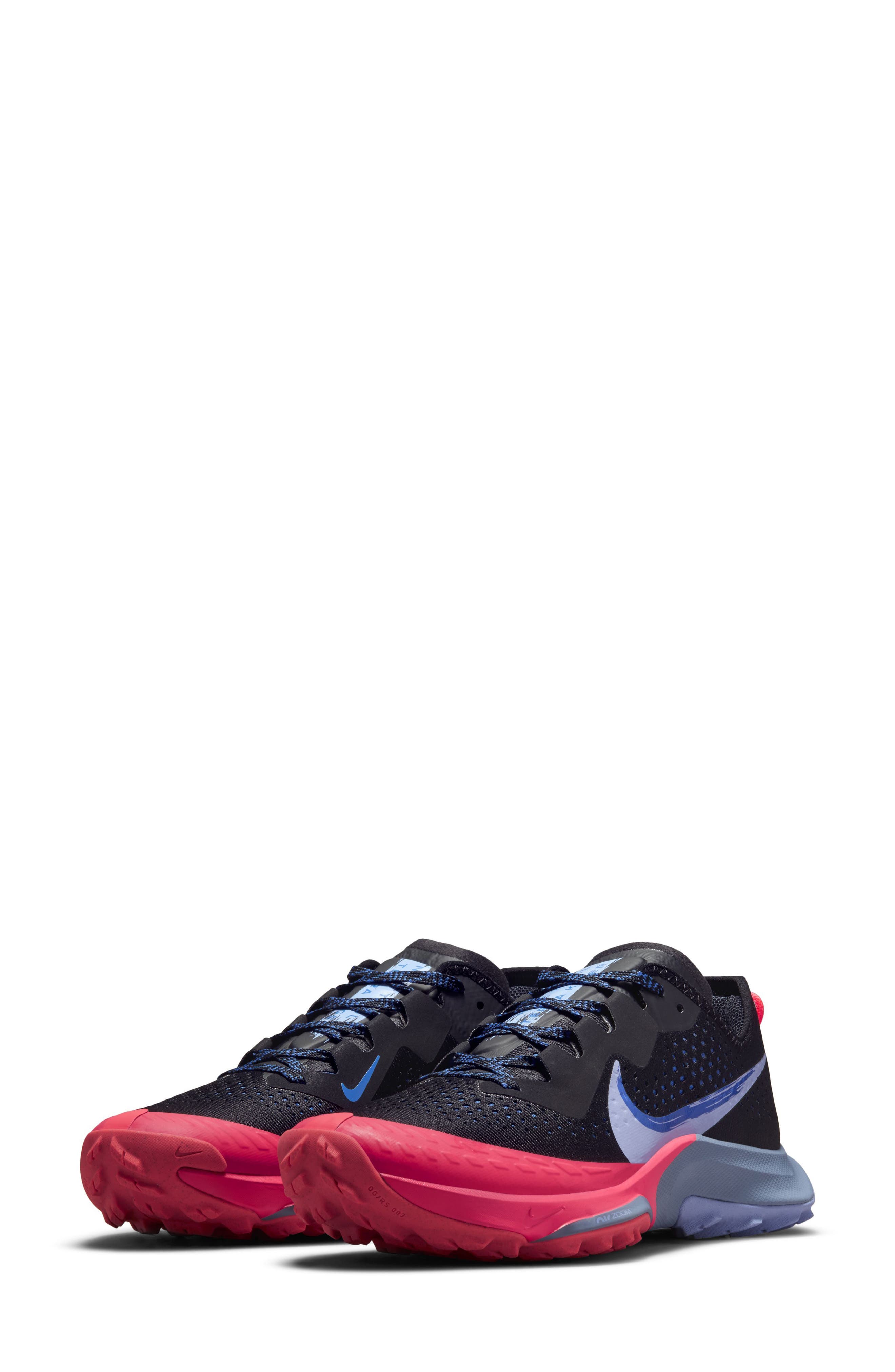 Air Zoom Terra Kiger 7 Trail Running Shoe, Main, color, BLACK/ LIGHT THISTLE/ LAPIS