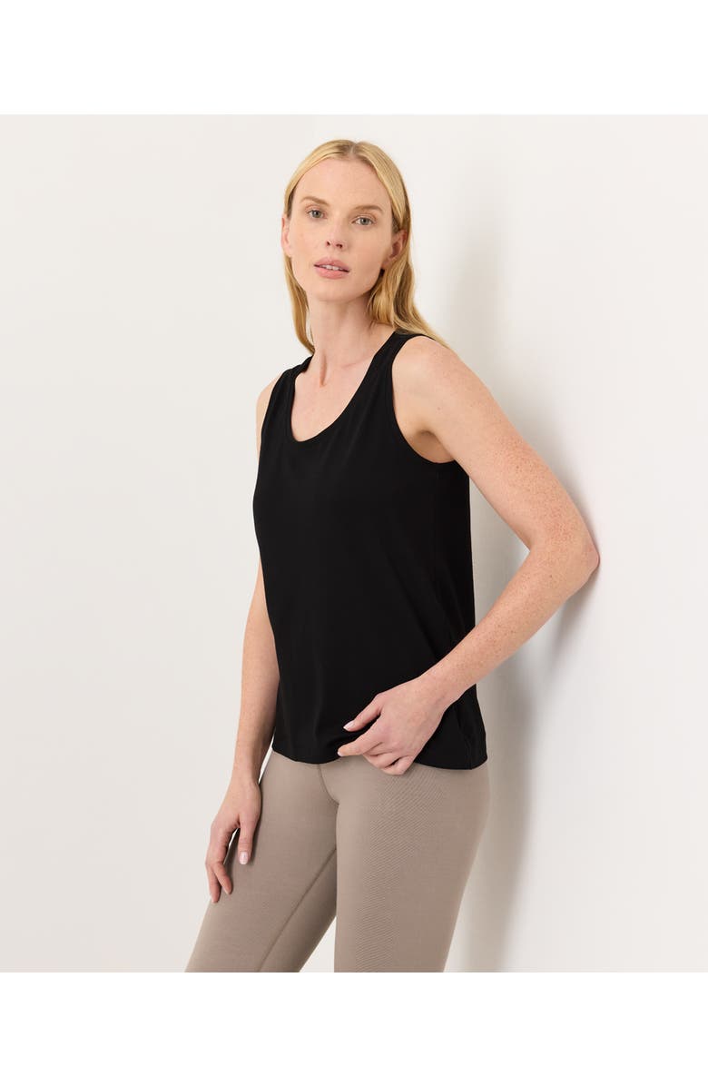 Pact Luxe Essential Scoop Neck Tank Made With Organic Cotton, Alternate, color, Black