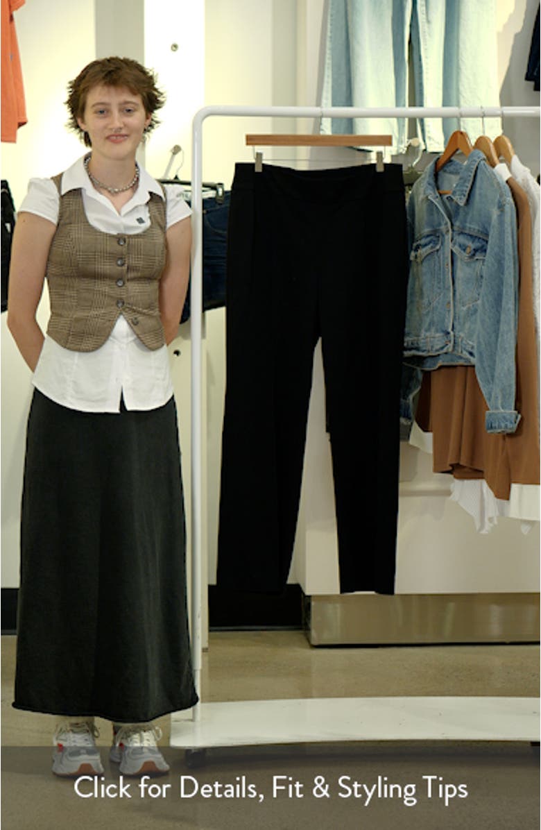 Pintuck Pull-On Straight Leg Pants, sales video thumbnail