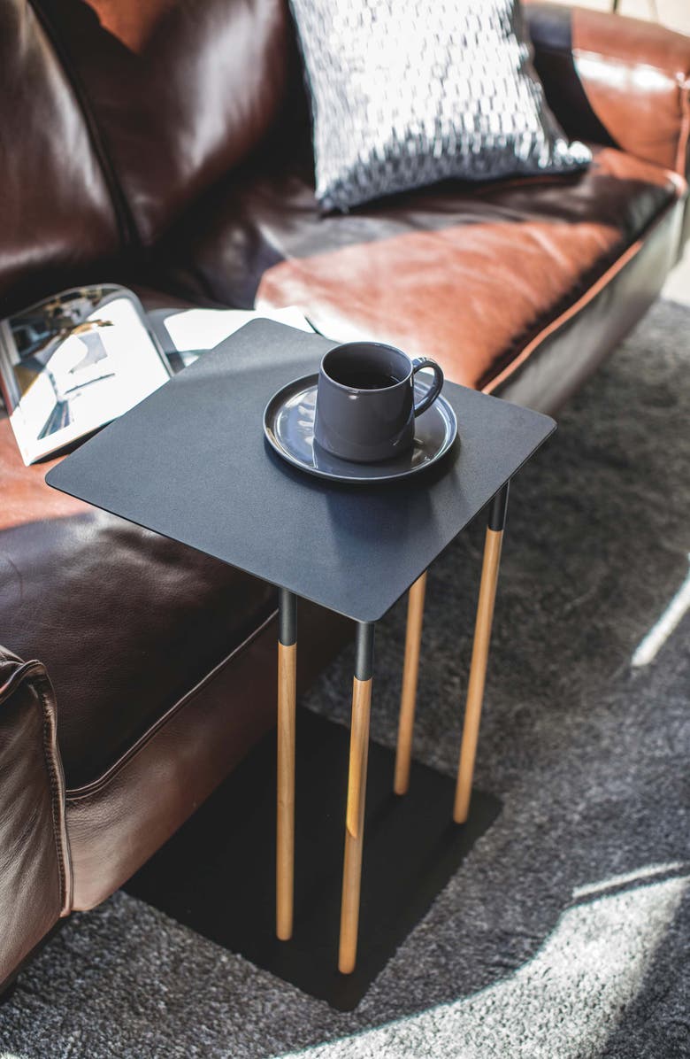 Yamazaki Sliding Side Table, Alternate, color, Black