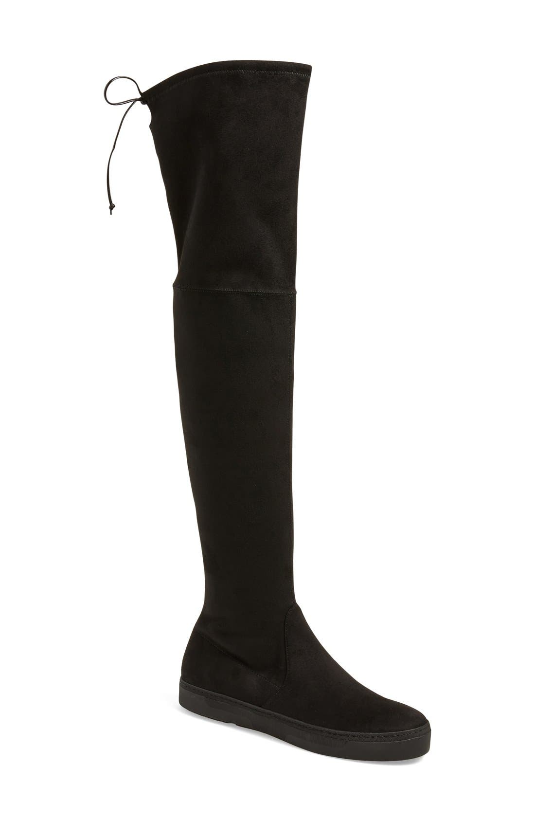 'Playtime' Over the Knee Boot, Main, color, NOIR ULTRASTRETCH