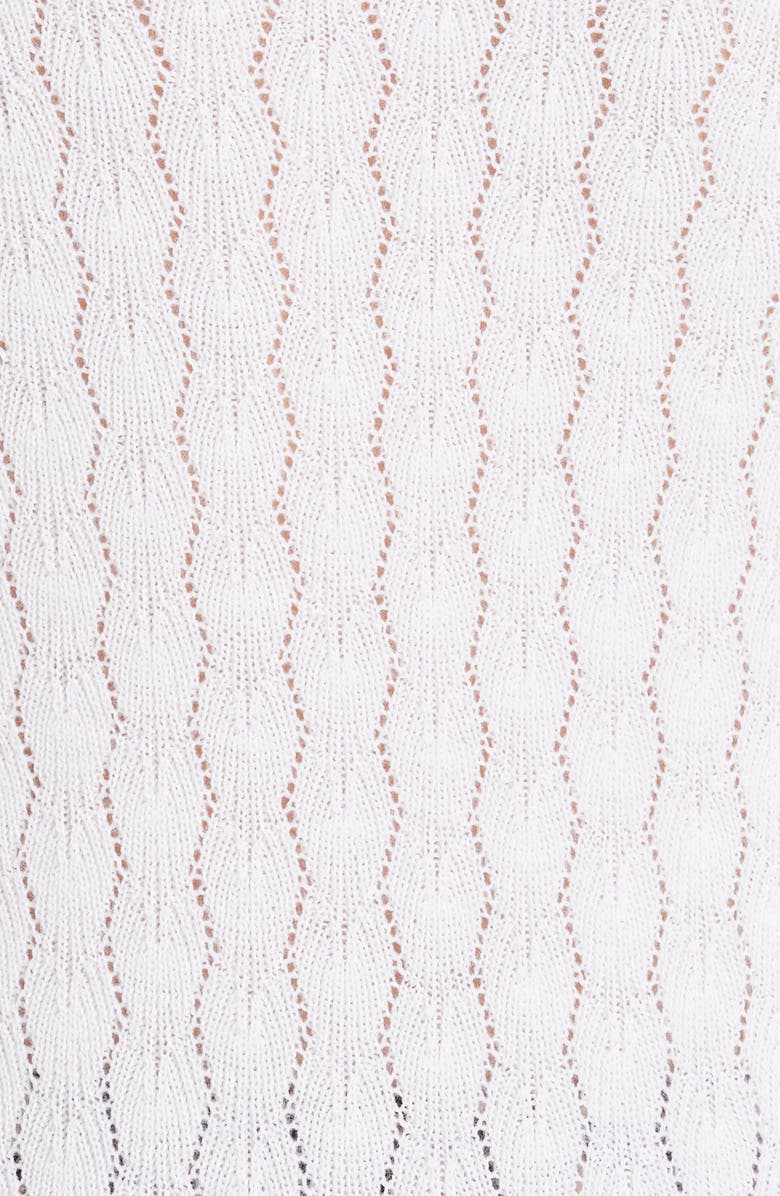 Rebecca Taylor Ruffle Neck Merino Wool Sweater, Alternate, color, 