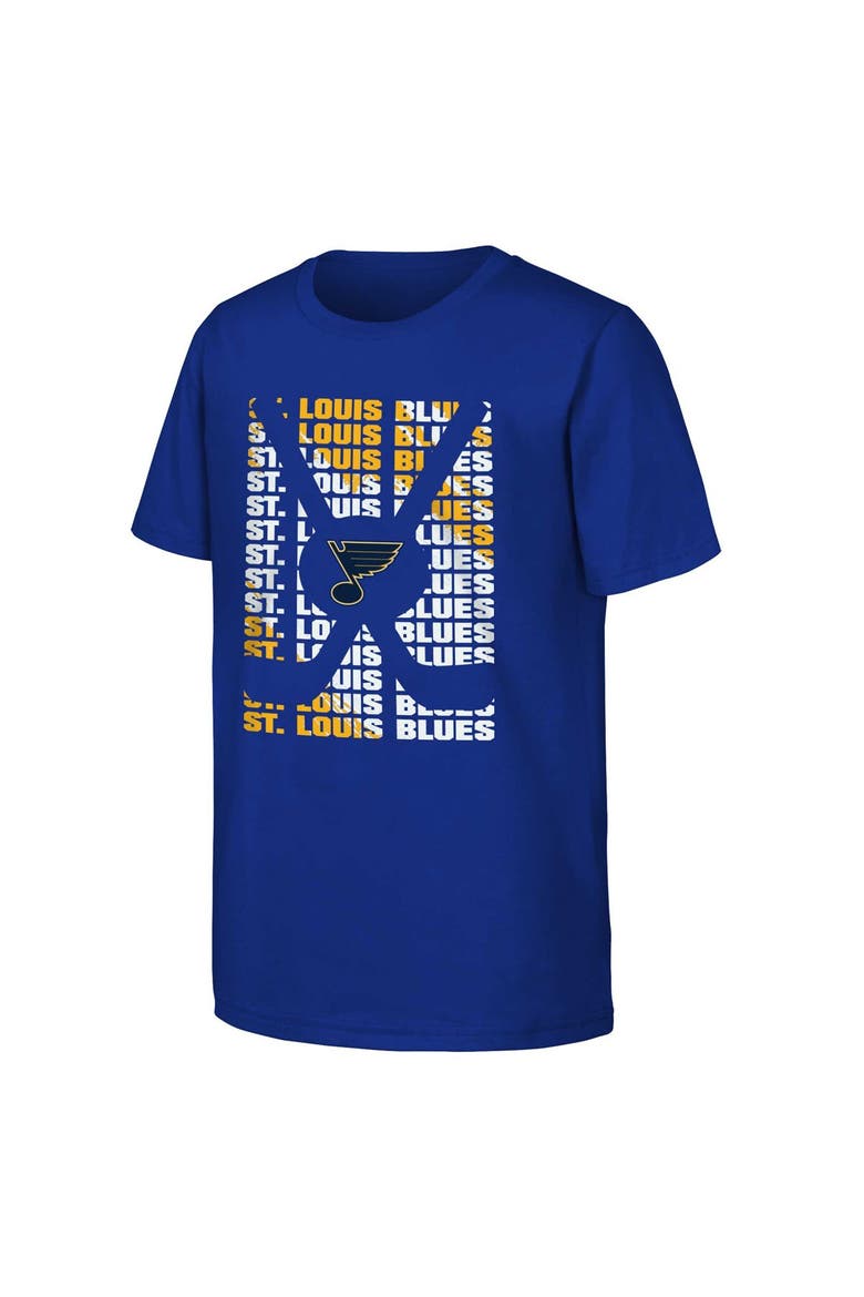 Youth Blue St. Louis Blues Box T-Shirt, Main, color, Blue