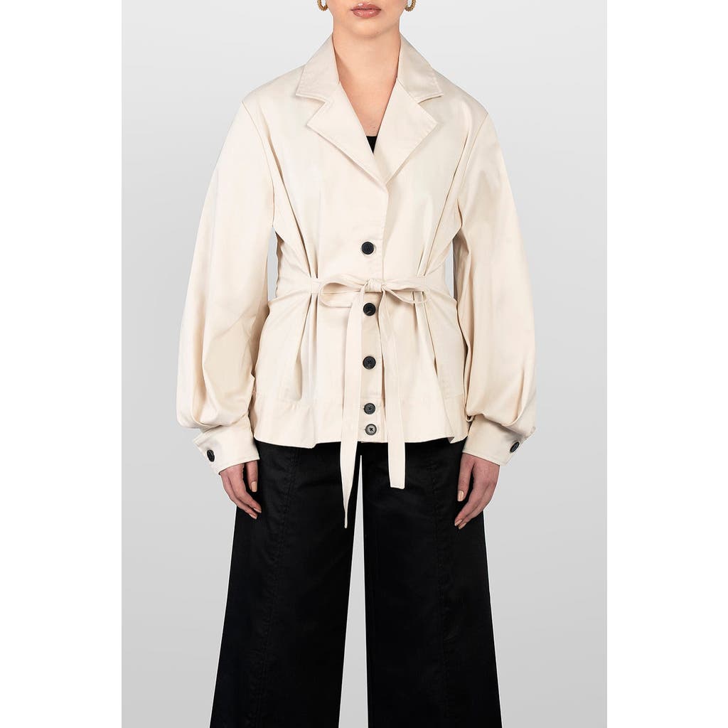 Laura Aparicio Drill Bomber Jacket In Neutral