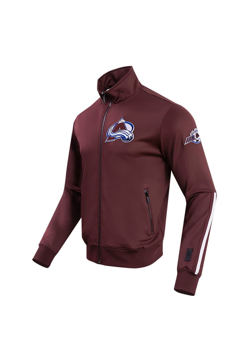 Men's Pro Standard Burgundy Colorado Avalanche Classic Chenille Full-Zip Track Jacket, Alternate, color, Burgundy