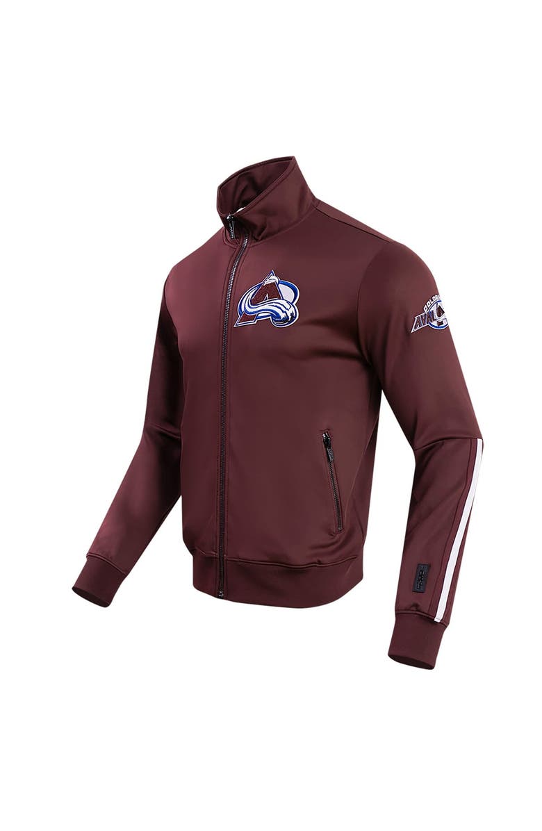 PRO STANDARD Men's Pro Standard Burgundy Colorado Avalanche Classic Chenille Full-Zip Track Jacket, Alternate, color, 
