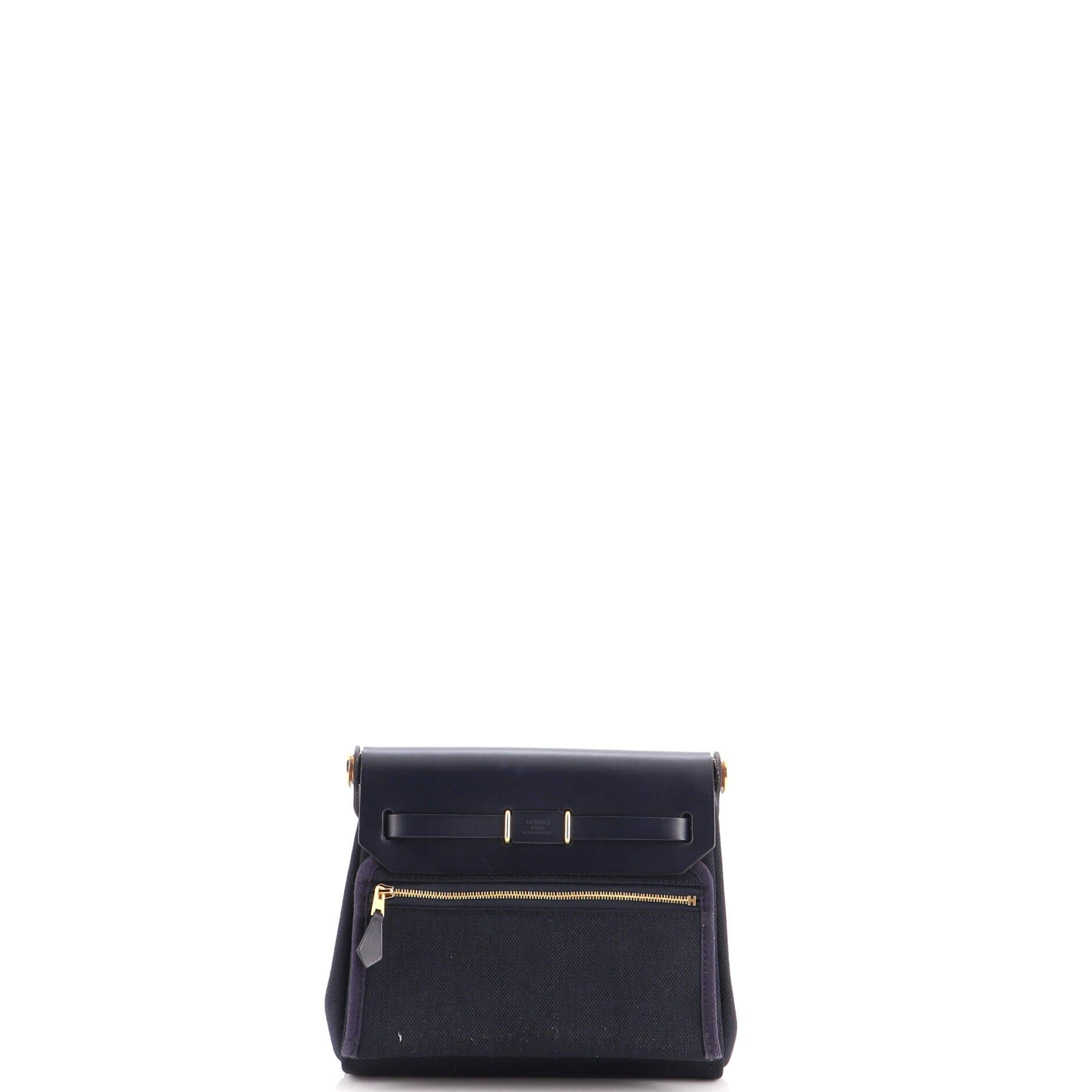 Herbag Zip Toile and Leather 20, Alternate, color, Black