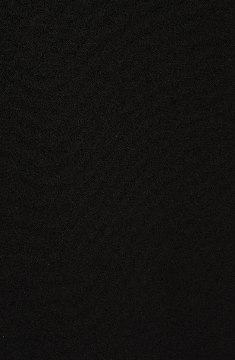 Adrianna Papell 3D Floral Cuff Crepe Shift Dress, Alternate, color,