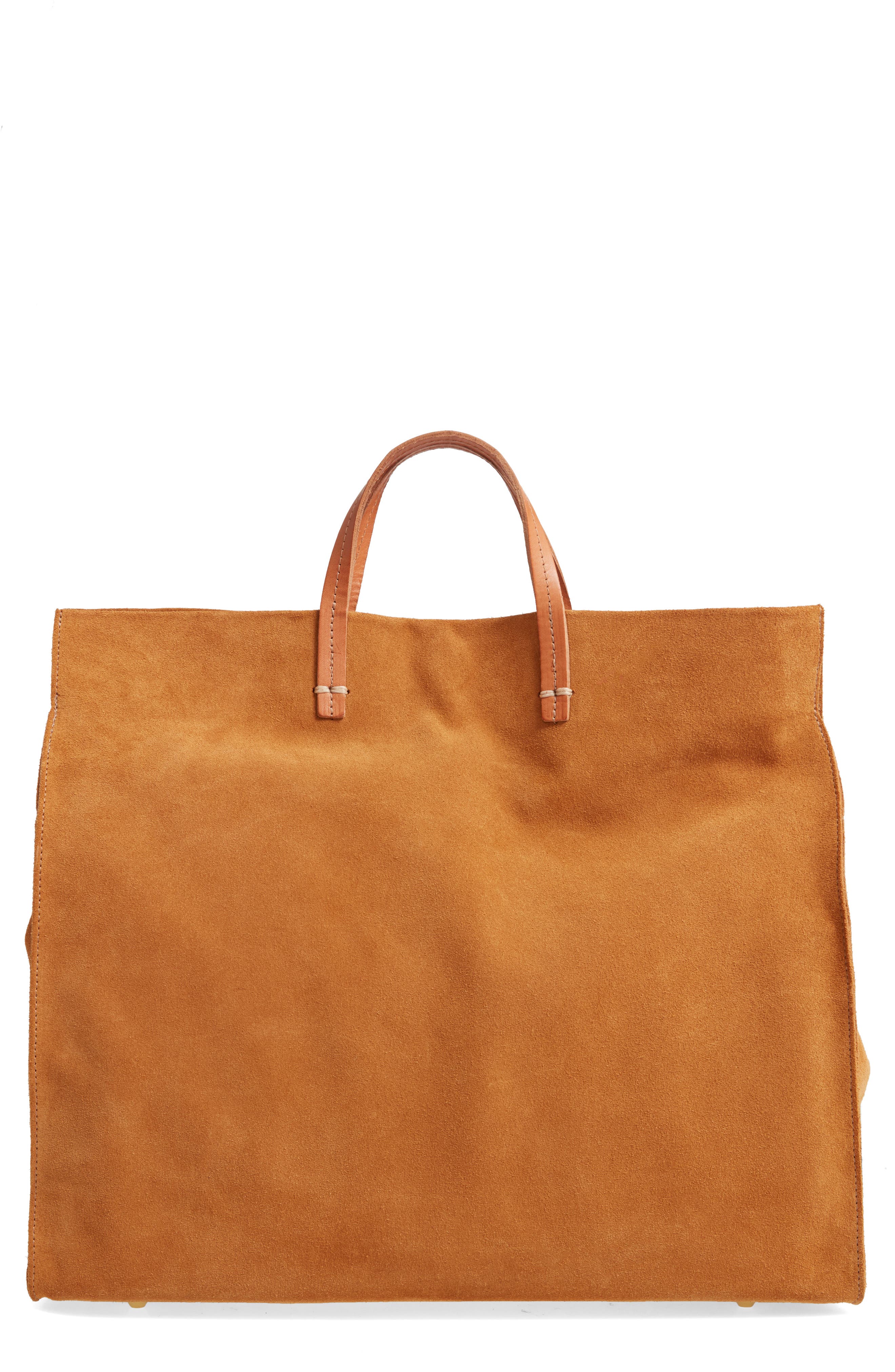 Clare V. Simple Suede Tote, Main, color, 