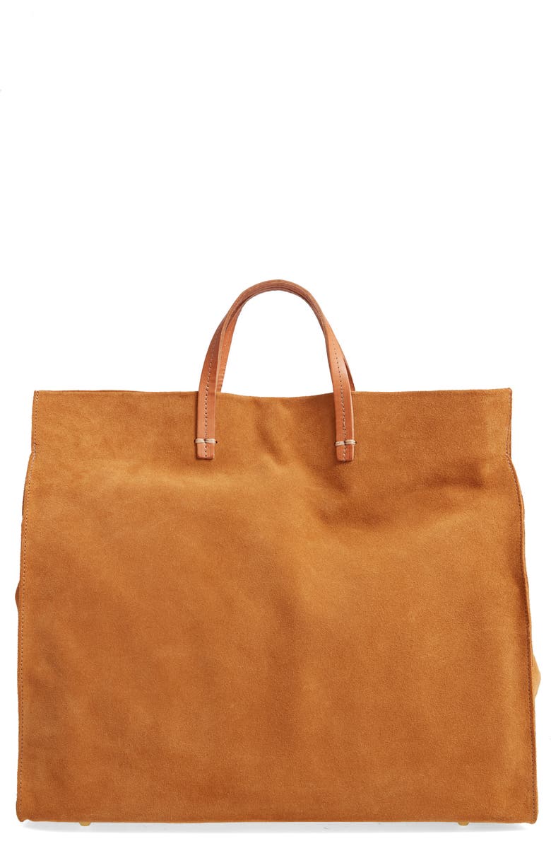 Clare V. Simple Suede Tote, Main, color,
