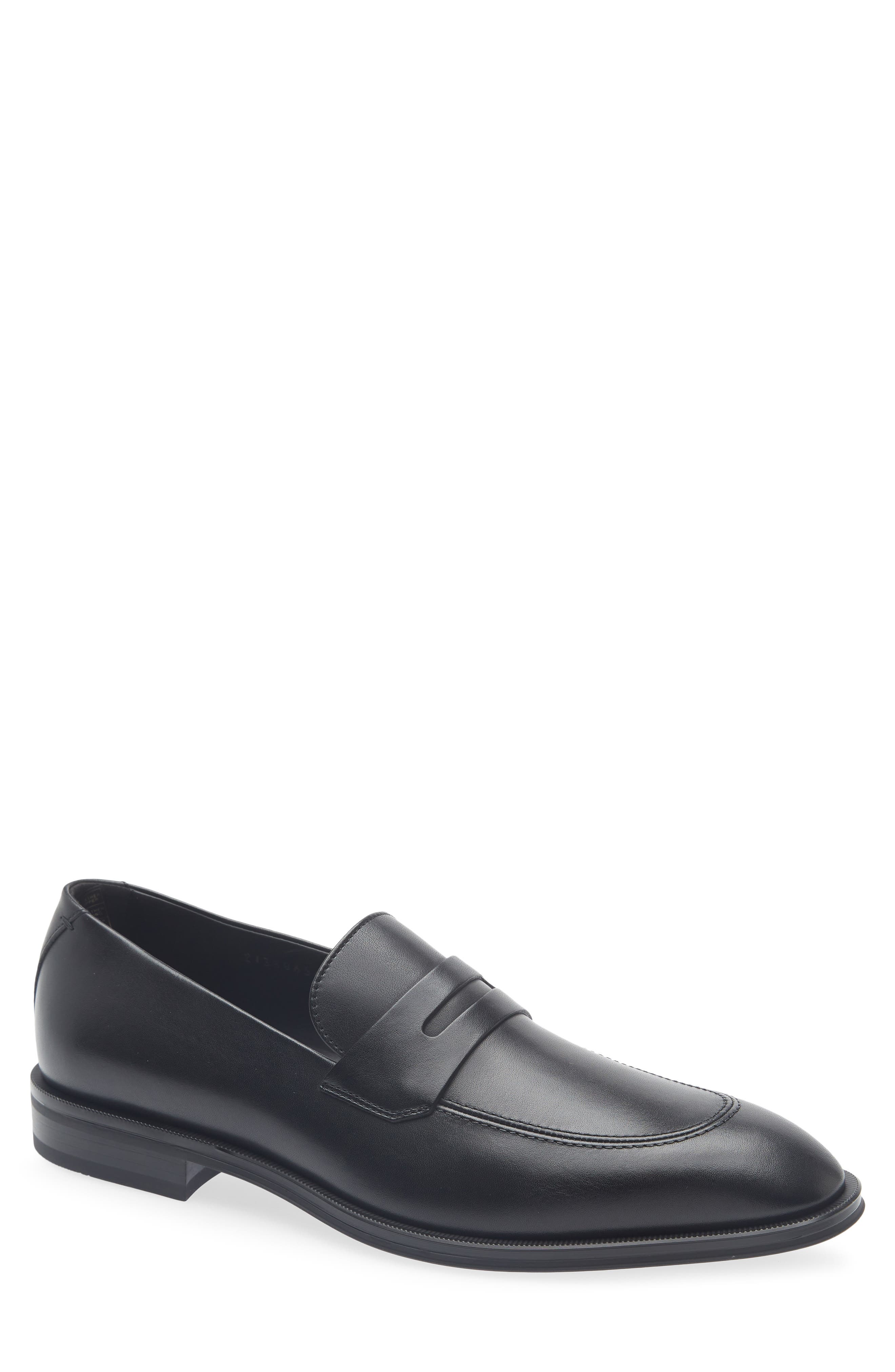 Teylor Penny Loafer, Main, color, BLACK
