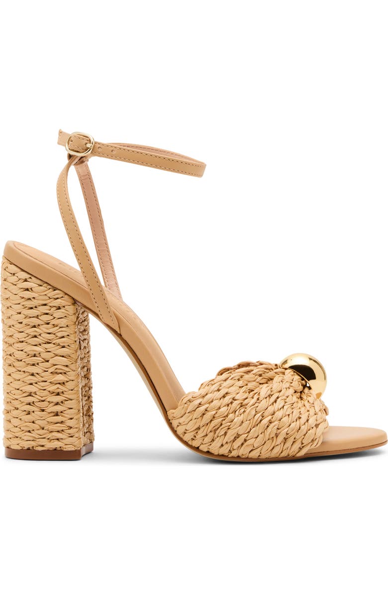 Steve Madden Cheyla Ankle Strap Sandal, Alternate, color, Natural Raffia