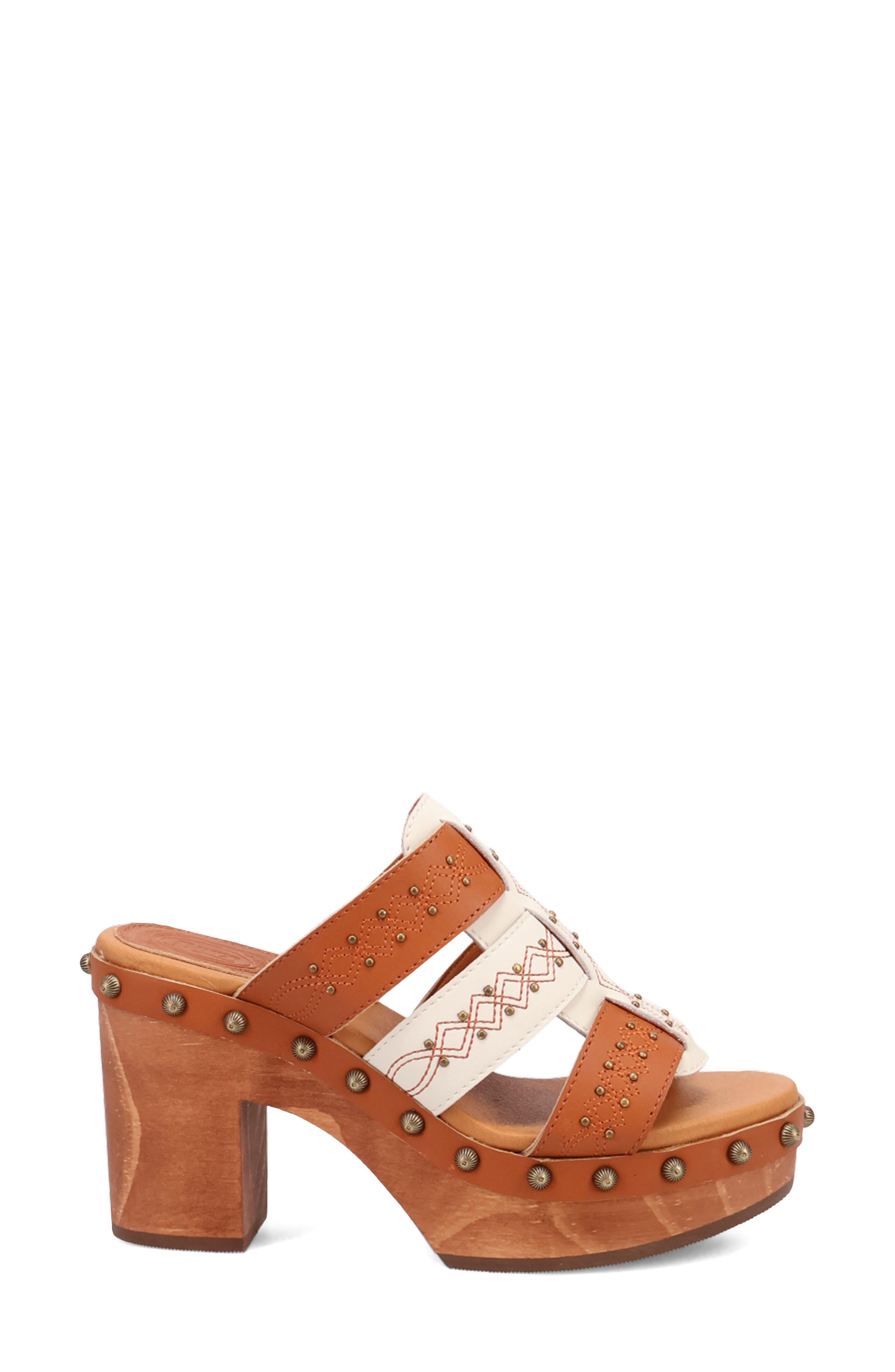 Dingo Chateau Platform Wedge Sandal, Alternate, color, Russet