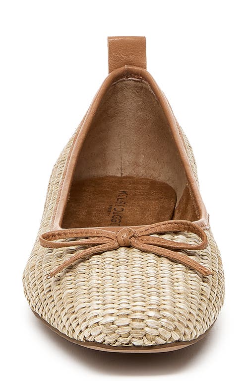 Kelsi Dagger Brooklyn Frankie Raffia Ballet Flat In Natural