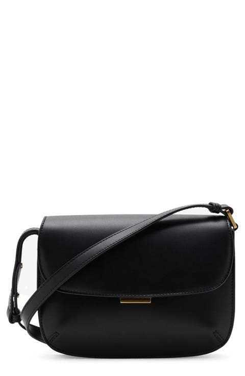 Faux Leather Crossbody Bag