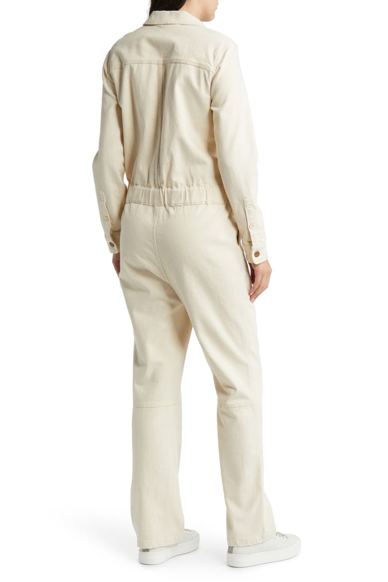 Overland Stretch Organic Cotton Jumpsuit, Alternate, color, NATURAL