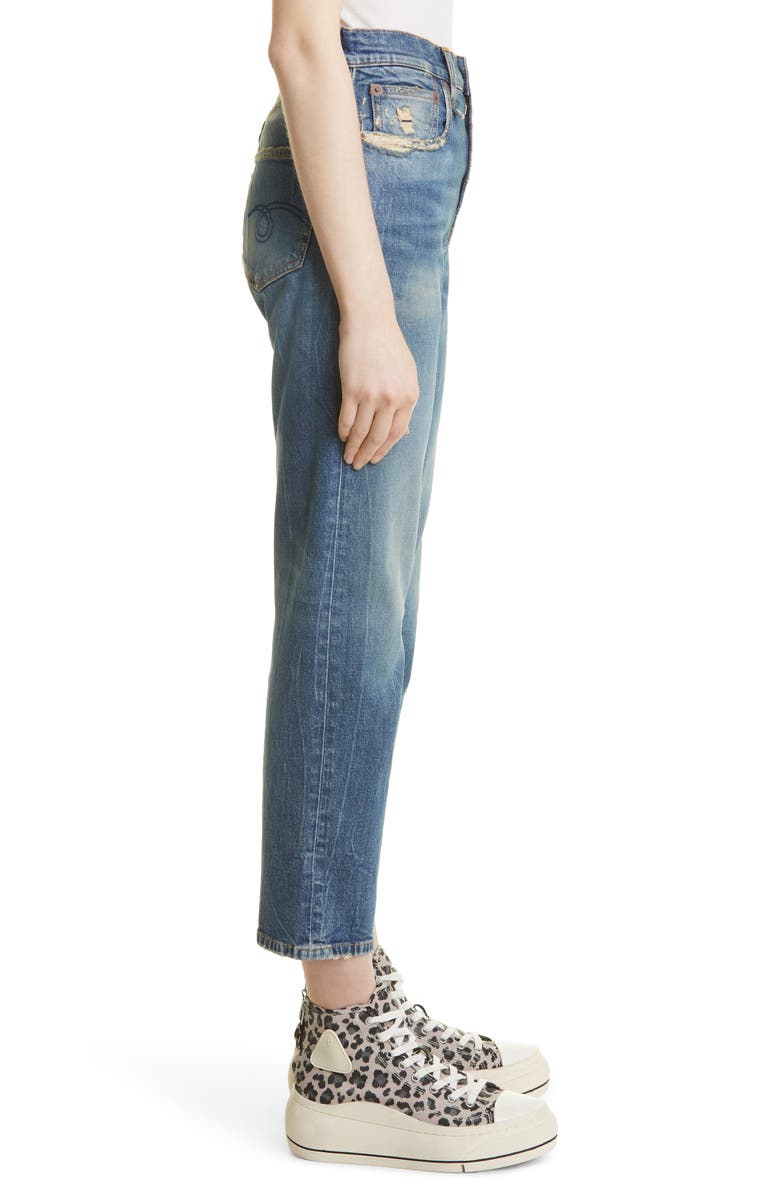 R13 Shelley Slim Straight Leg Jeans, Alternate, color,