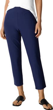 Eileen Fisher Slit Back Slim Crop Pants