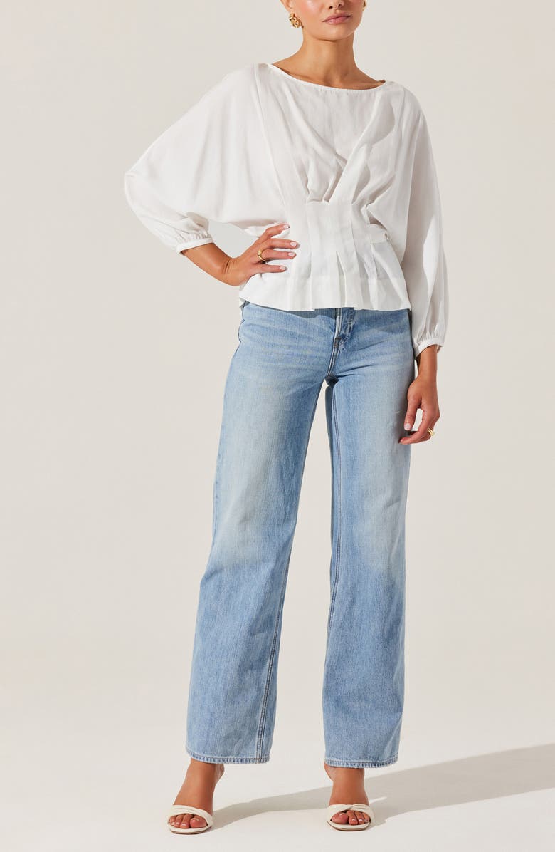 ASTR the Label Ciara Pleated Top, Alternate, color, 