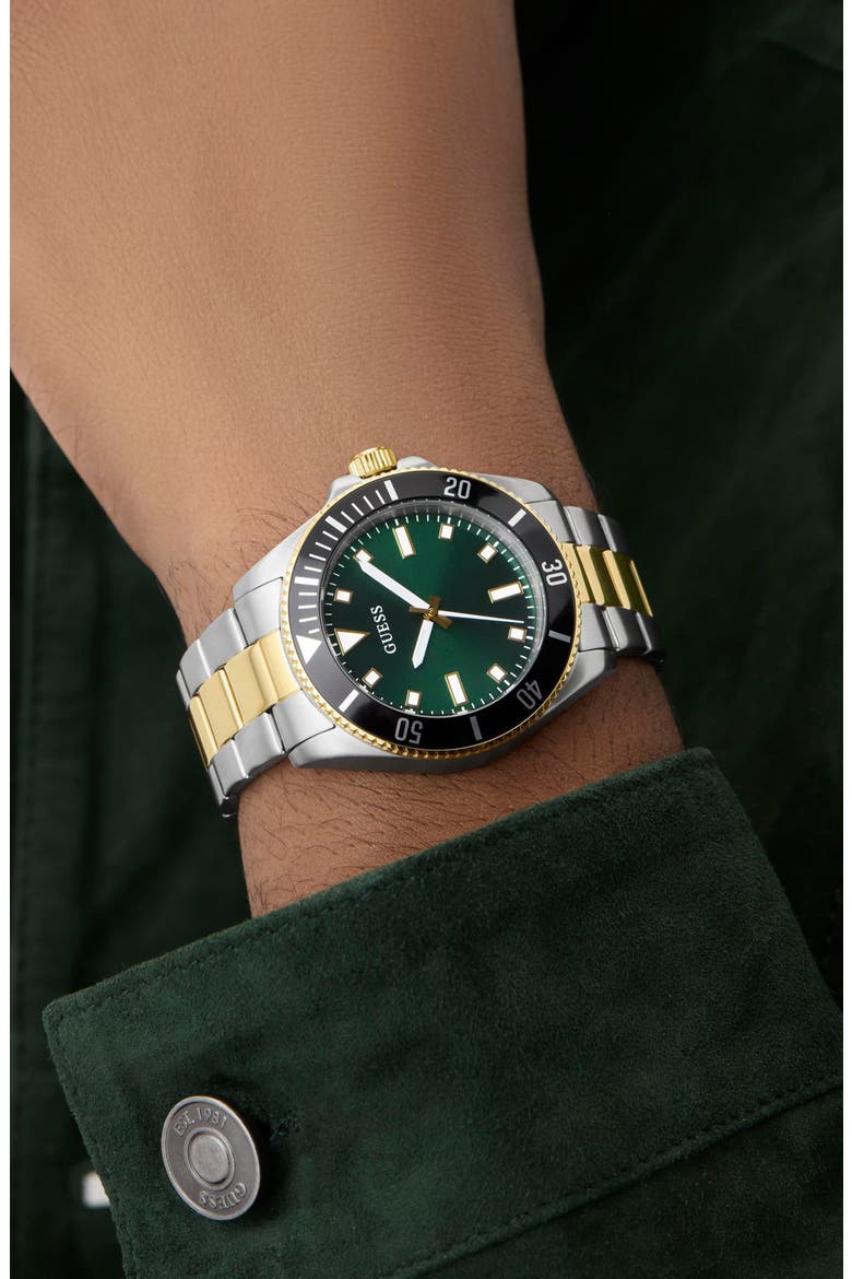 Cliff Bracelet Watch, 41mm, Alternate, color, 2-TONE