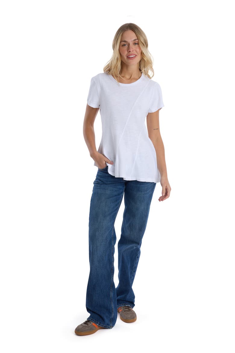 Round neck short sleeve tee, Alternate, color, Black