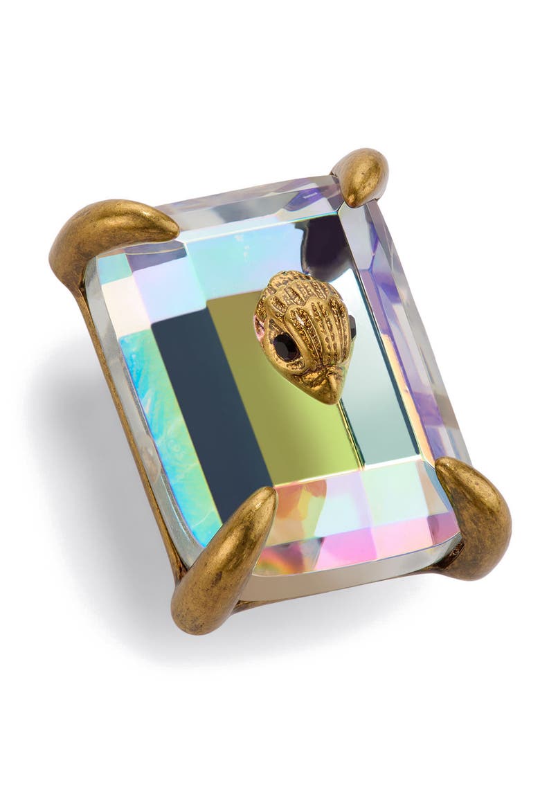 Medium Crystal Stud Earrings, Alternate, color, CRYSTAL ABALONE