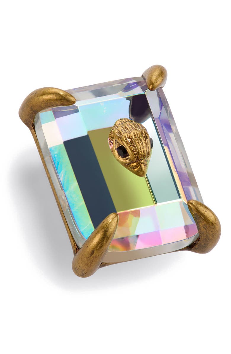 Kurt Geiger London Medium Crystal Stud Earrings, Alternate, color, Crystal Abalone