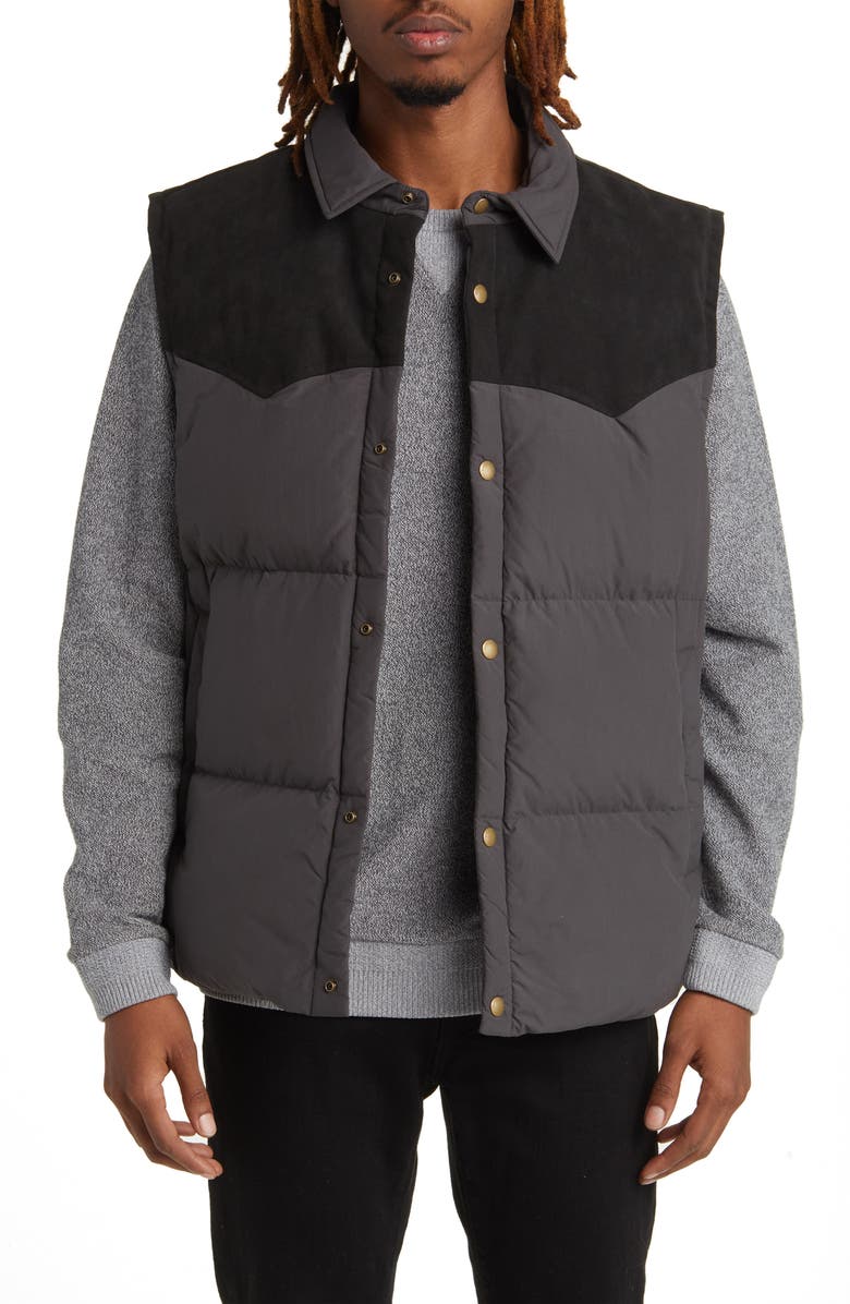 ONE OF THESE DAYS x Woolrich Western Puffer Vest, Main, color, 