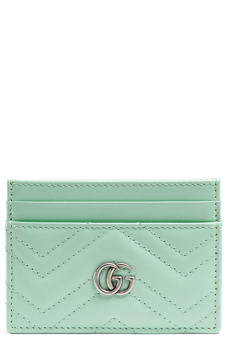 Gucci GG Quilted Leather Card Case, Main, color, 