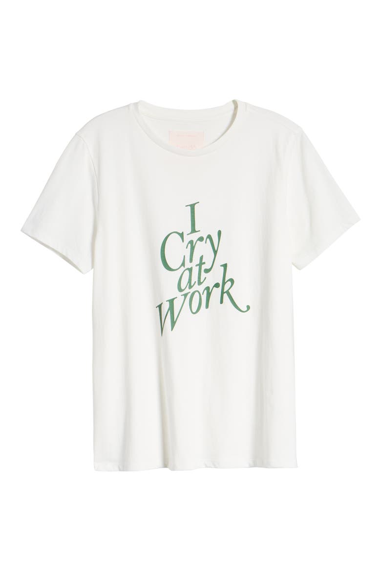 I Cry at Work Tee, Alternate, color, IVORY